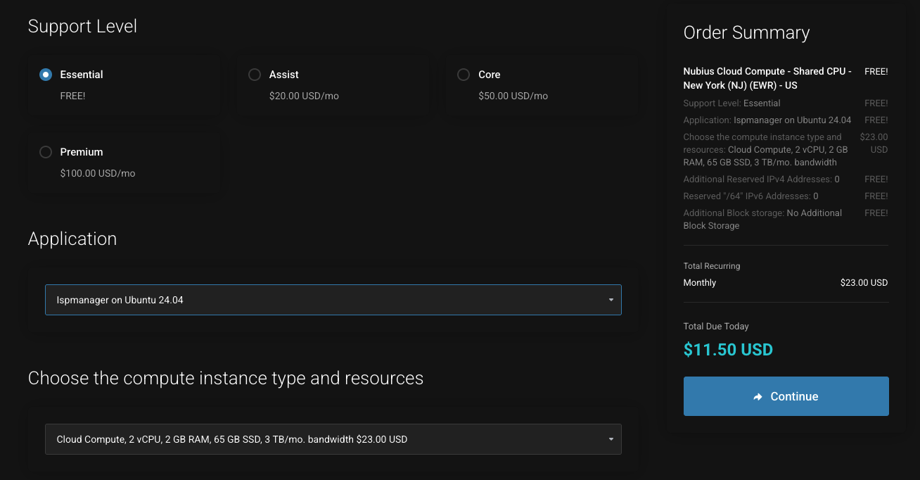 ISPmanager template